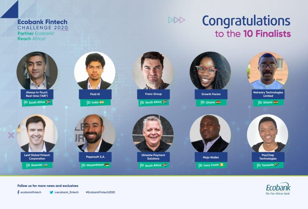 Ecobank, Ecobank Fintech Challenge 2020, fintech, smetechguru