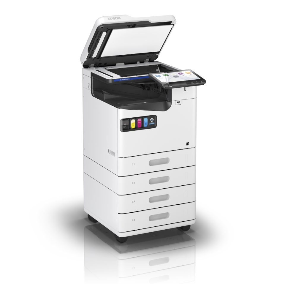 Epson launches latest evolution in Heat-Free Line Inkjet printing, bringing improved performance and sustainability advantages to the A4 print market Epson AM-C400 and AM-C550 represent the latest breakthrough in Line Inkjet technology miniaturisation