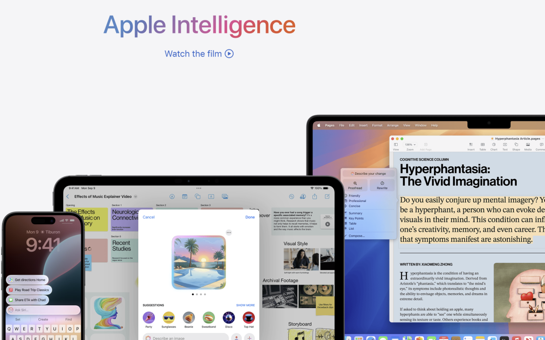 Cupertino, Apple, Apple Intelligence, AI, genAI, ChatGPT, artificial intelligence, iOS, MacOS, software update, software, mobile OS,