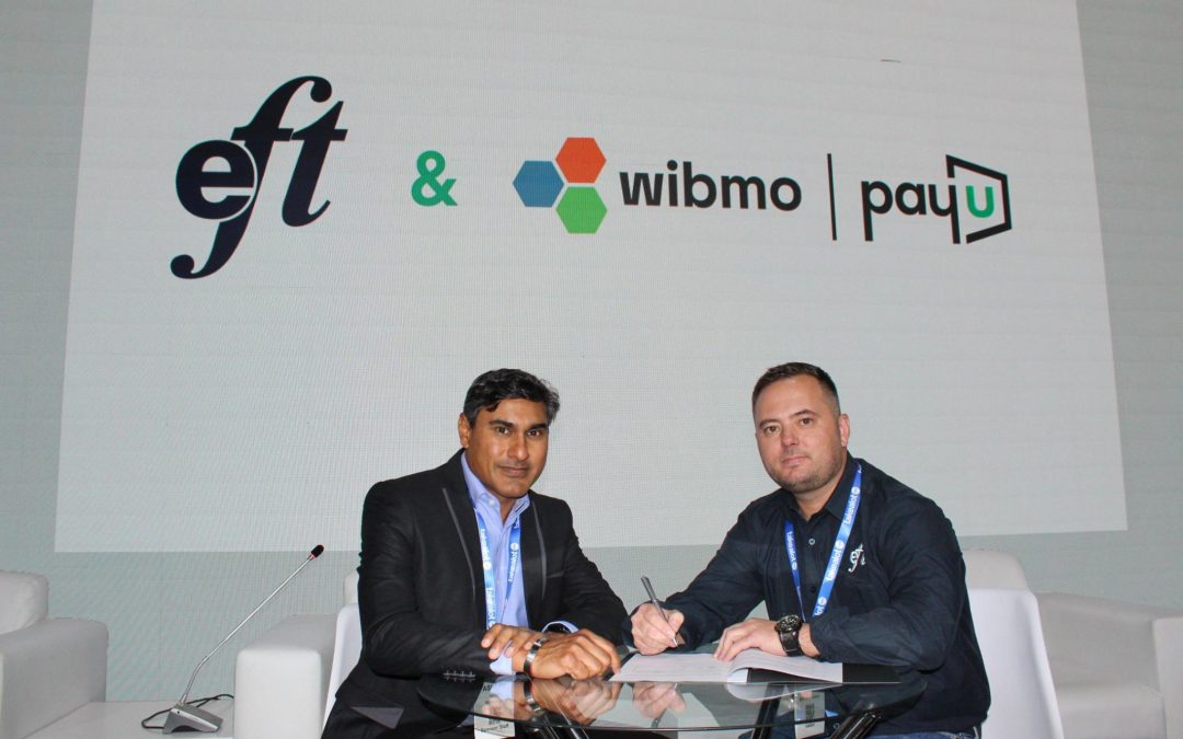 Ashley Mathura, Director of Sales, Wibmo with Darryn Van Rooyen, Vice President of Acquiring Business at EFT Corporation at Seamless South Africa.