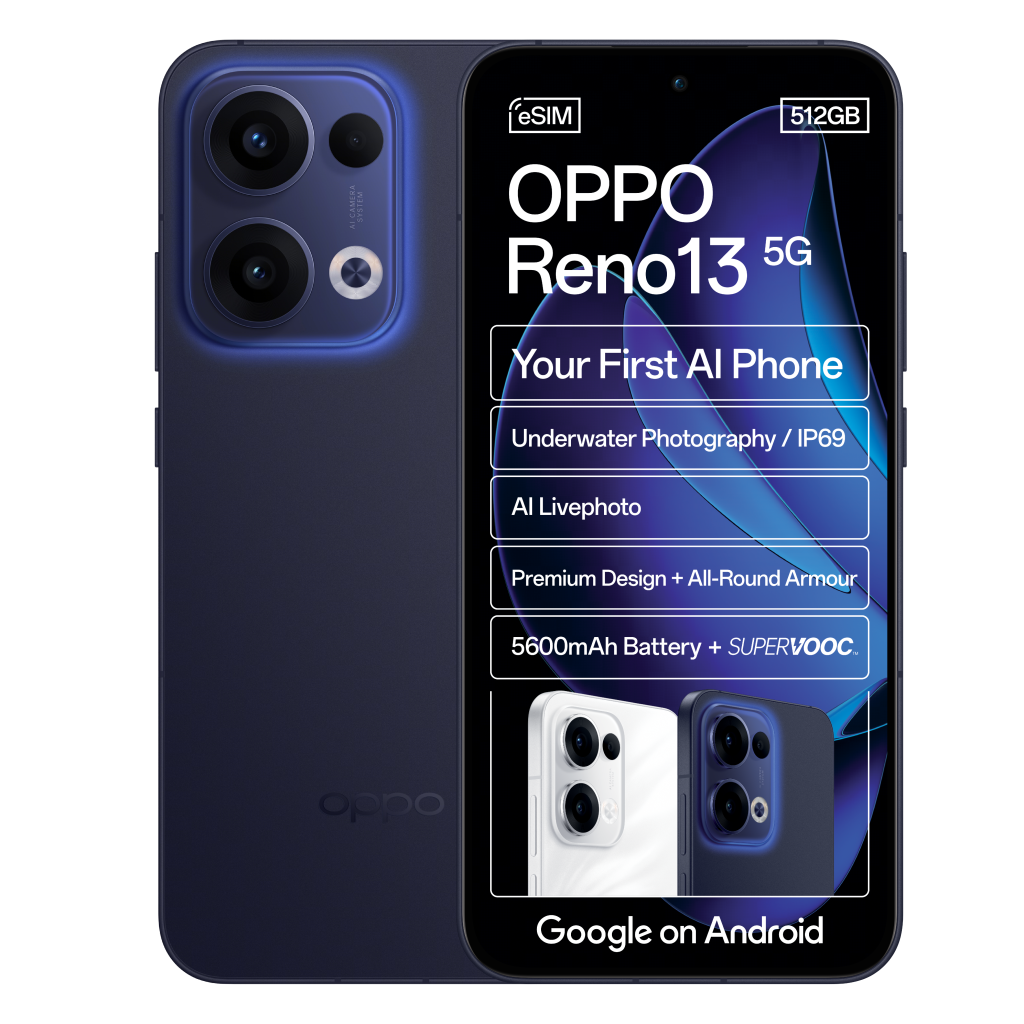 OPPO launches the Reno13 in South Africa, OPPO Reno13, 5G, smartphone, phablet, cameraphone, OPPO, SMETechGuru